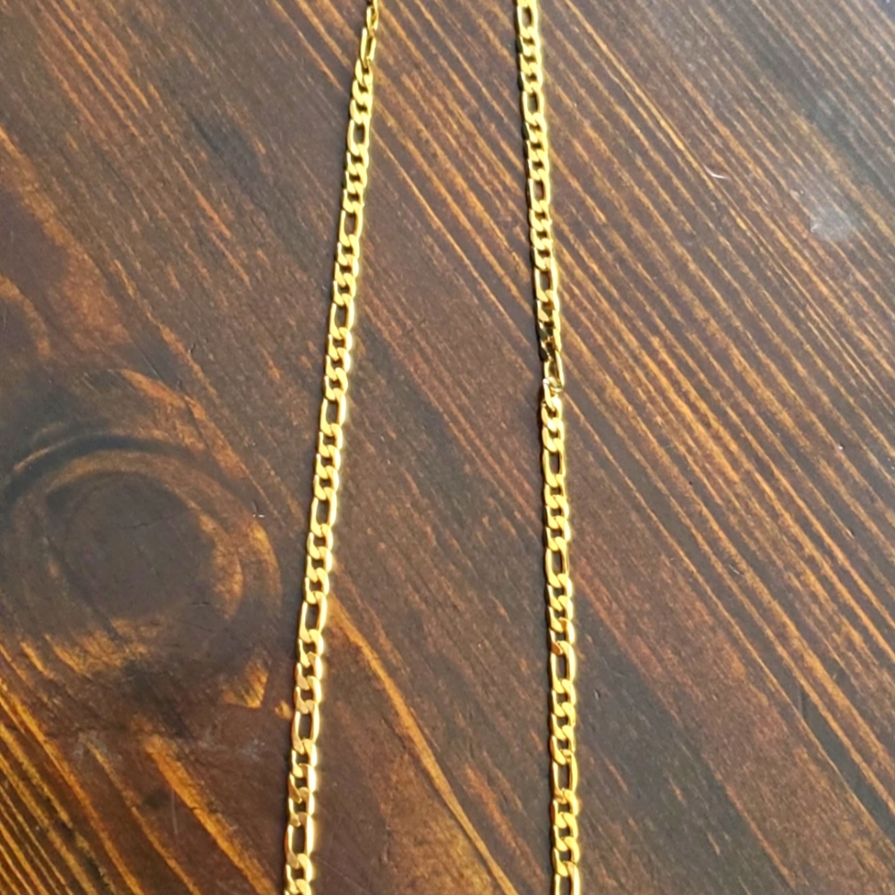 Gold plated stainless steel chain